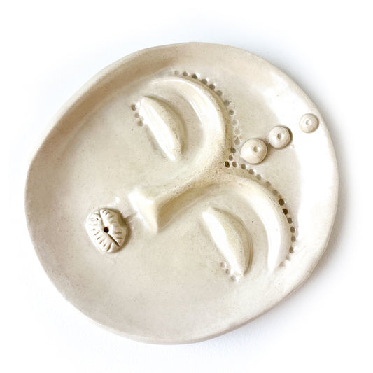 Magic Face vīraka turētājs no Ceramic | Roku darbs no mīlestības