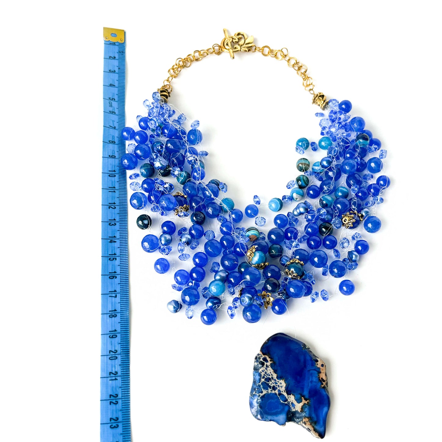 Necklace Blue Agate