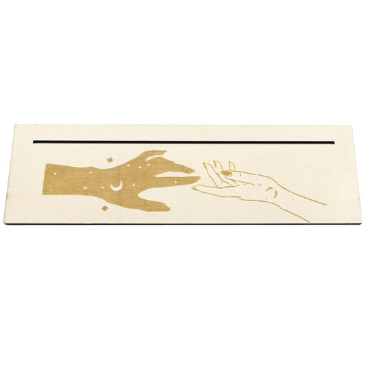Tarot & Oracle altāra karšu stends no koka taisnstūra formas