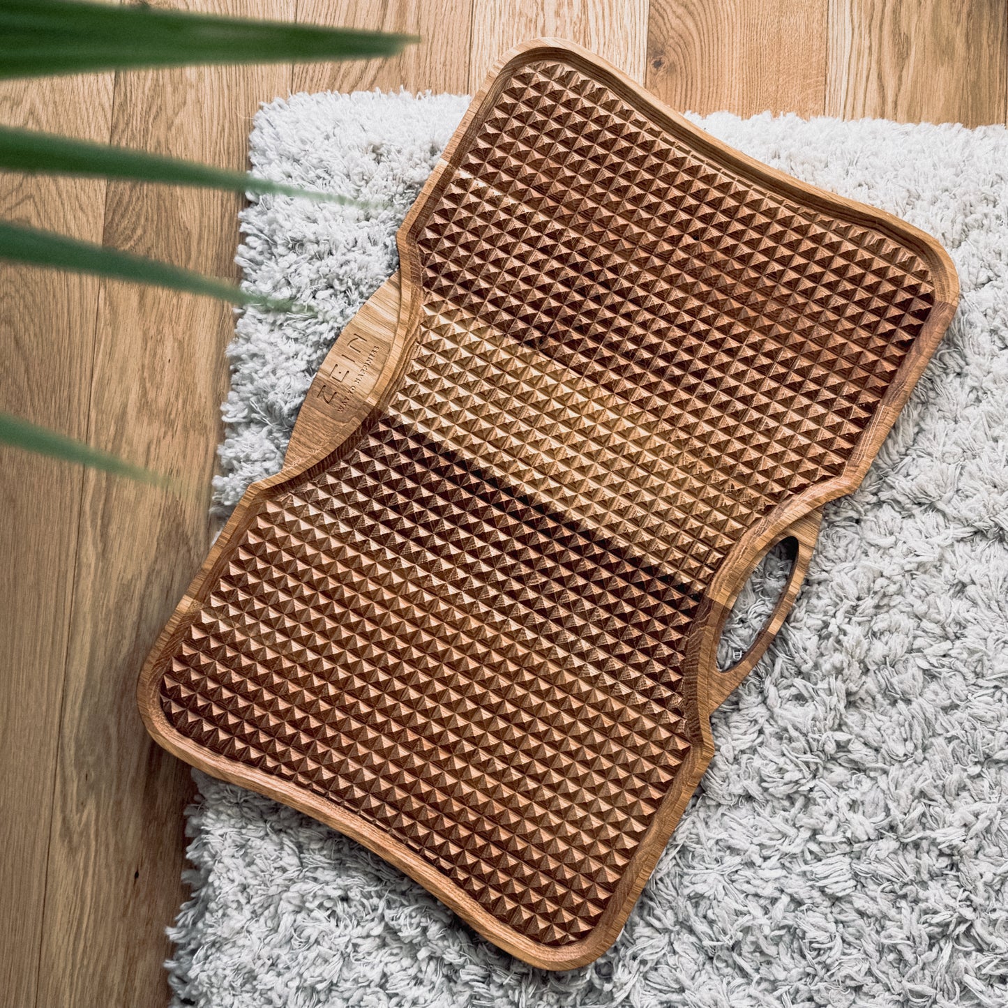 Premium Double-Sided Oak Acupressure Board | Reflexology & Stress Relief Tool