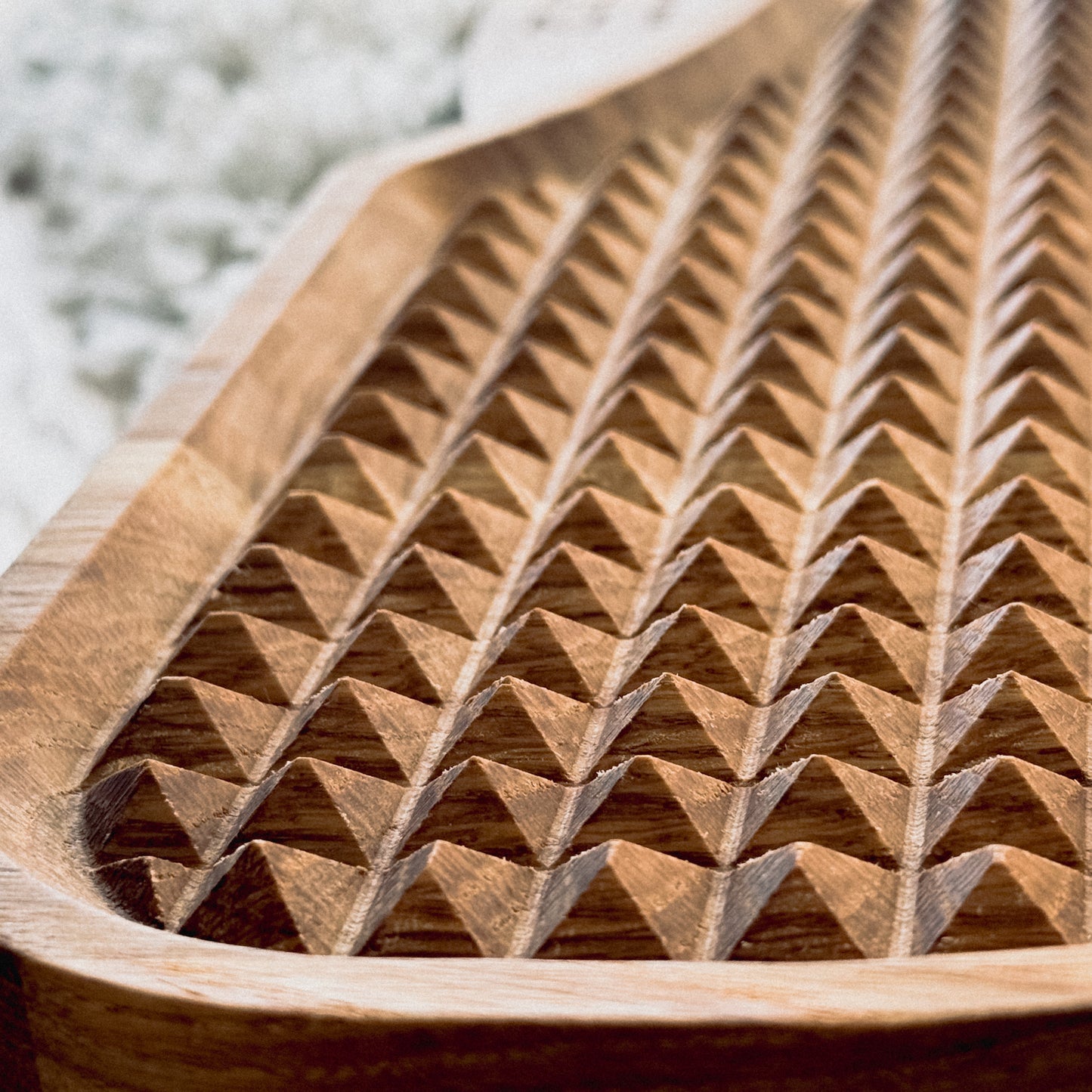 Premium Double-Sided Oak Acupressure Board | Reflexology & Stress Relief Tool