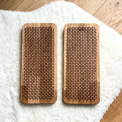Handcrafted Premium Oak Sadhu Board for Nail Standing with Copper Nails 9/10/11mm + Personal engraving