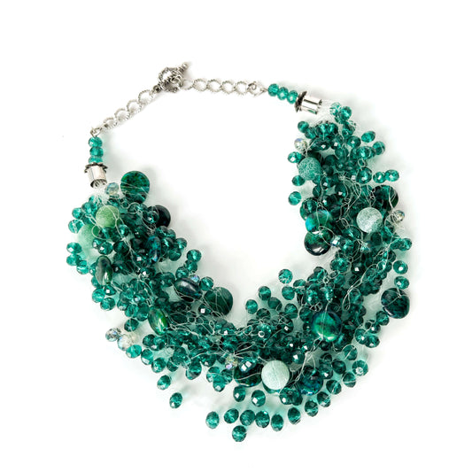 Kaklarota Agate & Swarovski